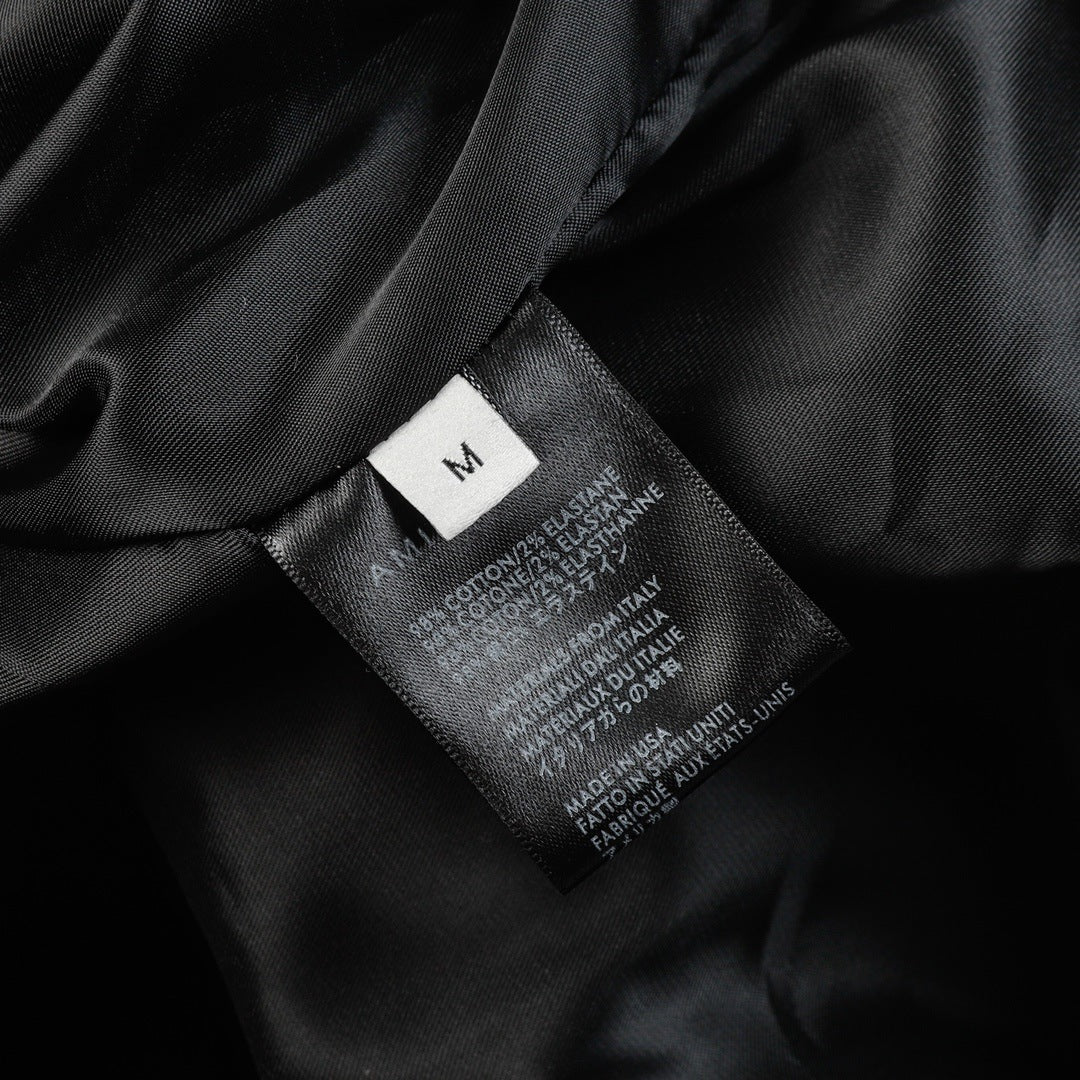 Amiri Fashion-Appliquéd Leather Bomber Jacket