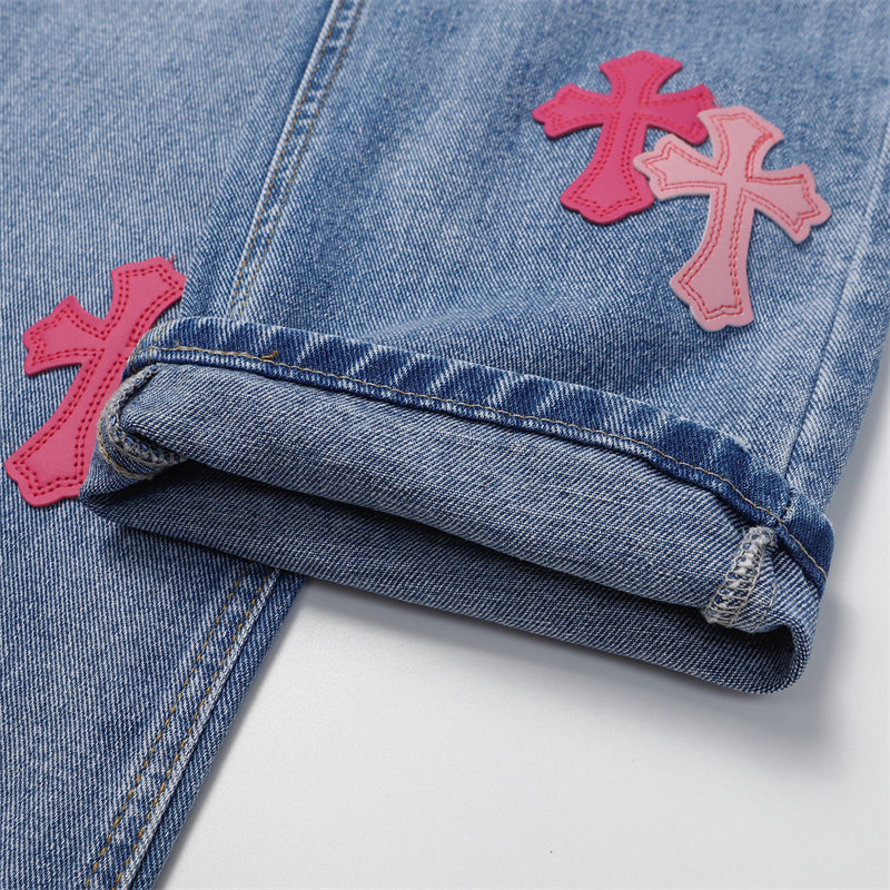 Chrome Hearts Signature Denim Jeans - Designer Streetwear Essential