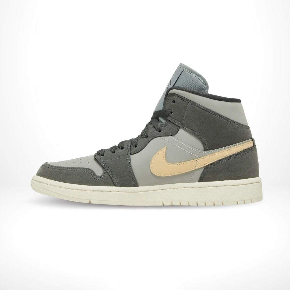 Air Jordan 1 Mid Iron Grey White Onyx Smoke Grey