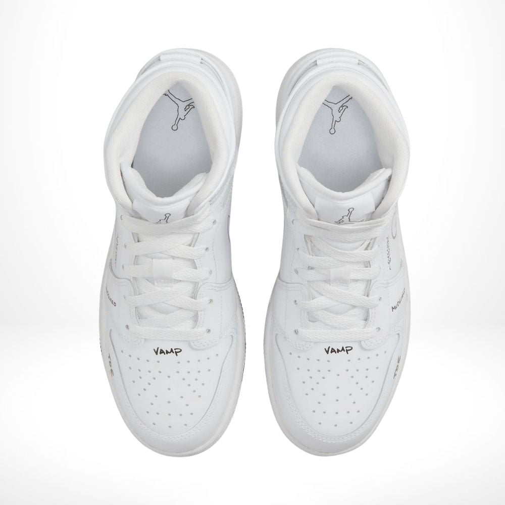 Air Jordan 1 Mid Schematic White Black
