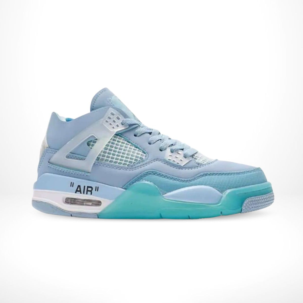 Air Jordan 4 X Off White Ice Blue