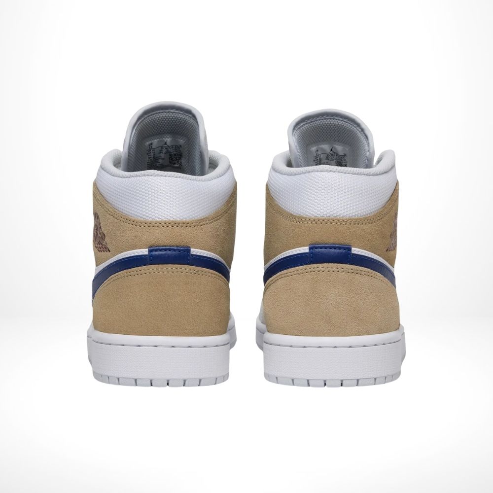 Air Jordan 1 Mid White Khaki Blue Void