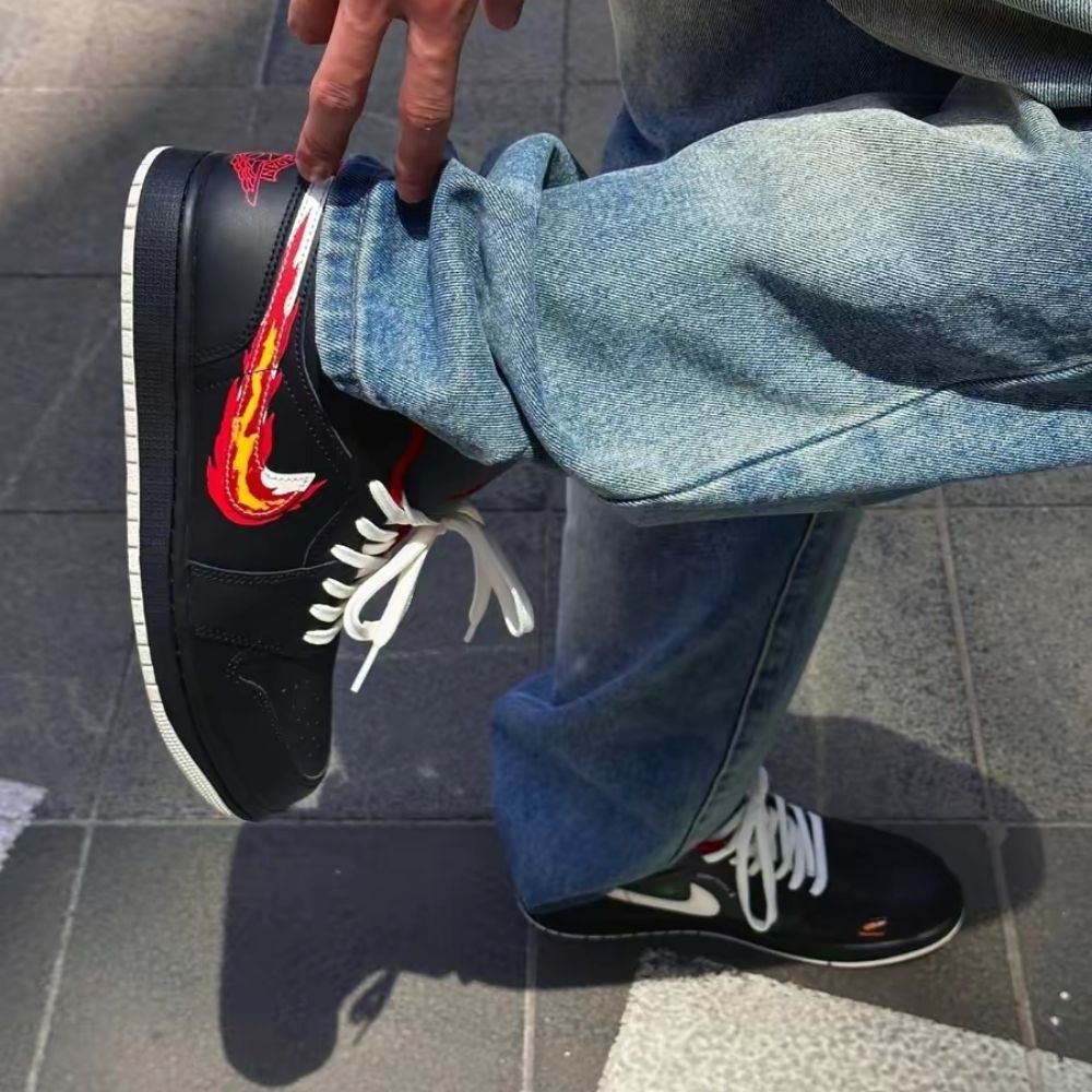 Air Jordan 1 Low Just Skate Black Red SE