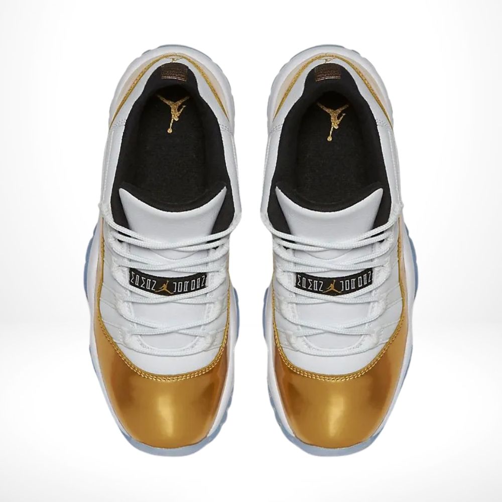 Air Jordan 11 Retro Low Closing Ceremony White Metallic Gold