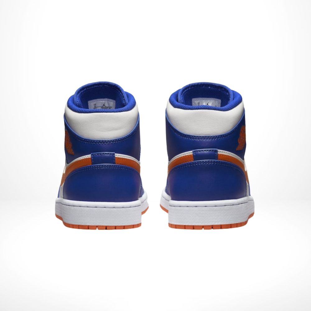 Air Jordan 1 Mid Knicks Game Royal Orange