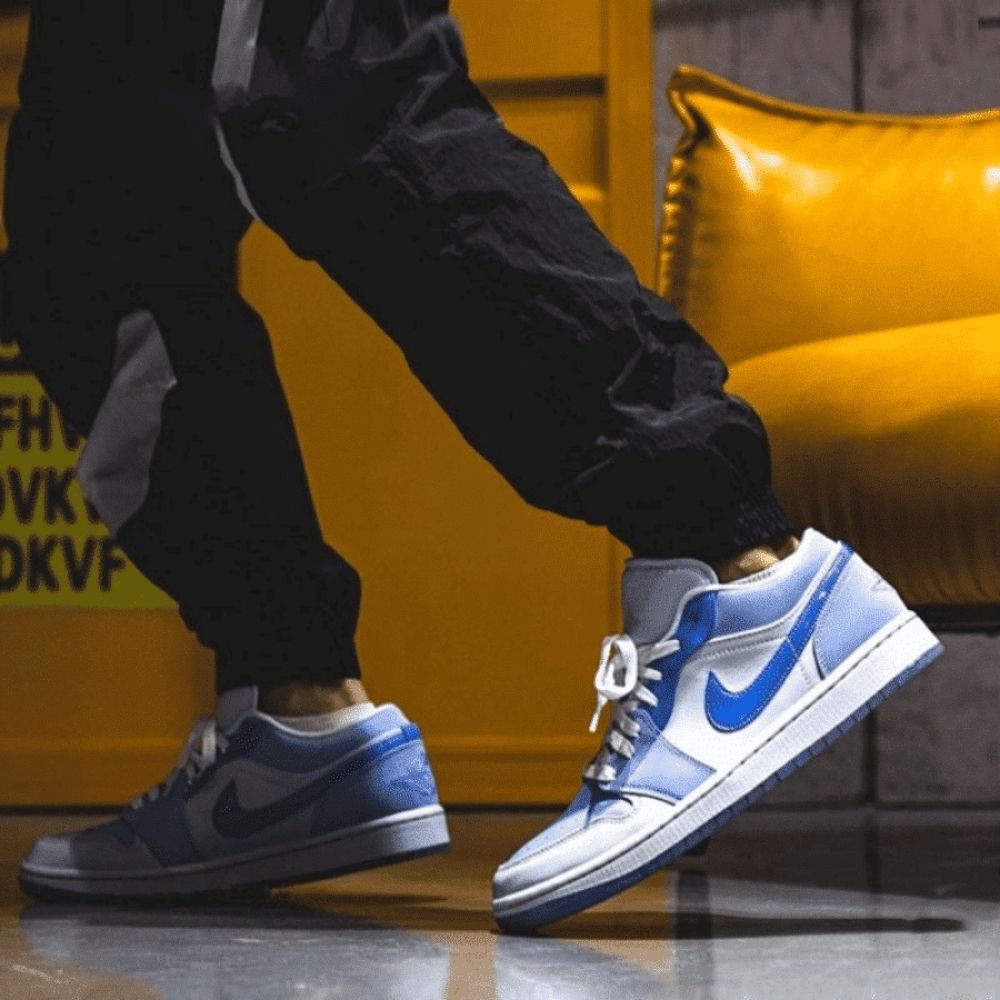 Air Jordan 1 Low SE Mighty Swooshers Ice Blue