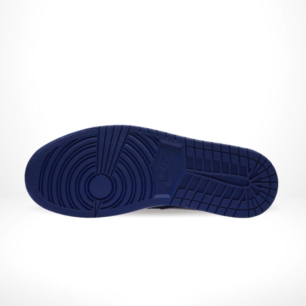 Air Jordan 1 Mid White Deep Royal Blue