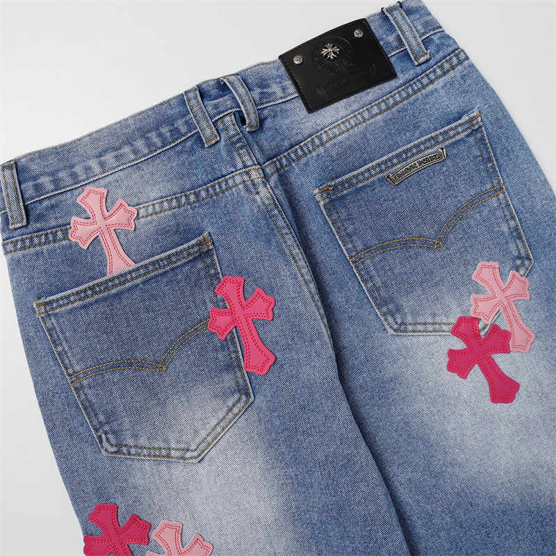 Chrome Hearts Signature Denim Jeans - Designer Streetwear Essential