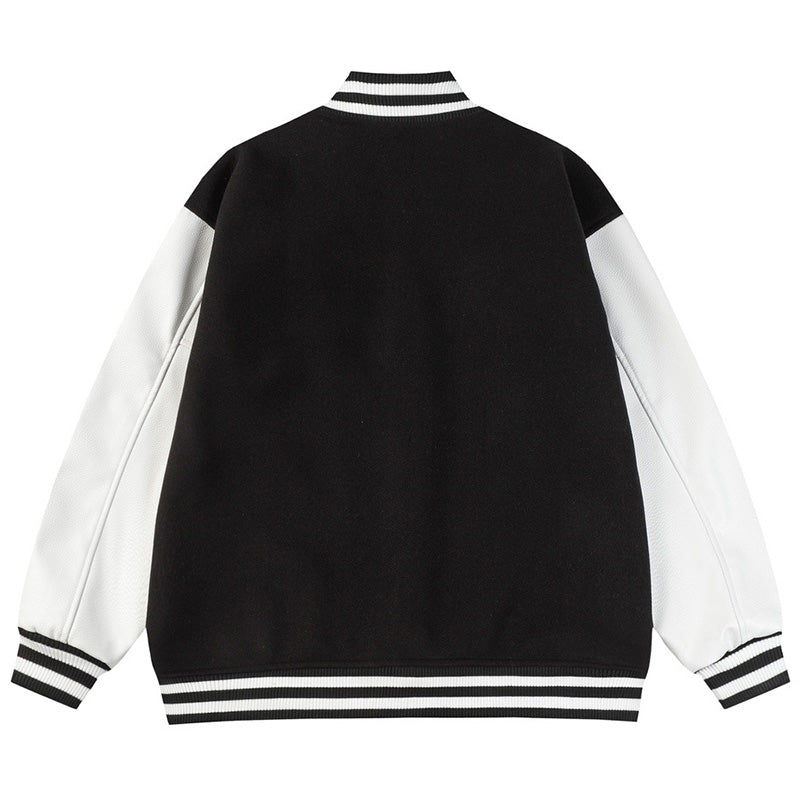 Amiri Fashion-Appliquéd Leather Bomber Jacket