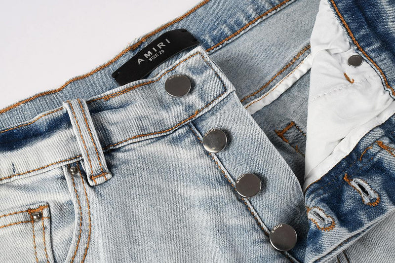 Amiri Fashion Denim Shorts #6012