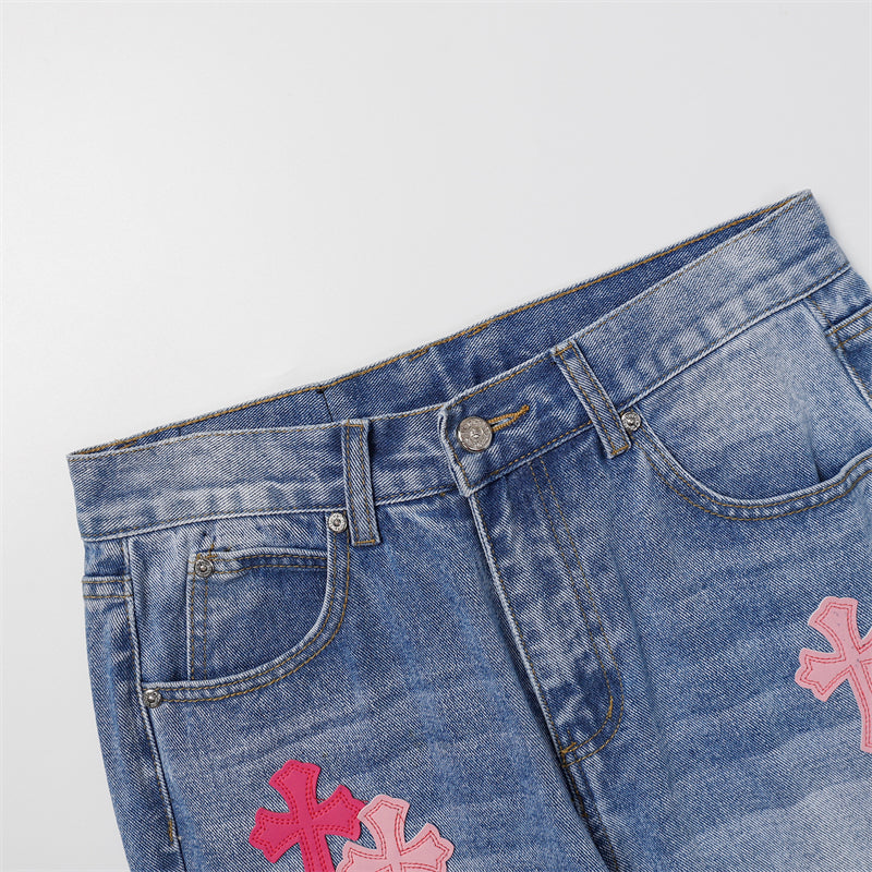 Chrome Hearts Signature Denim Jeans - Designer Streetwear Essential