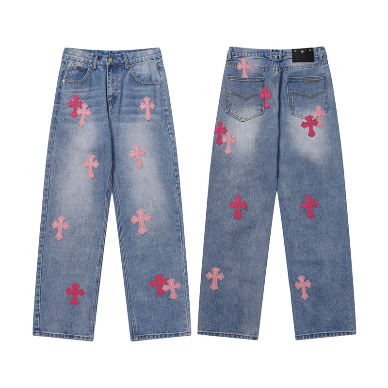 Chrome Hearts Signature Denim Jeans - Designer Streetwear Essential