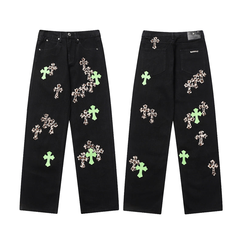 Chrome Hearts Premium Denim Jeans - Luxury Streetwear Collection