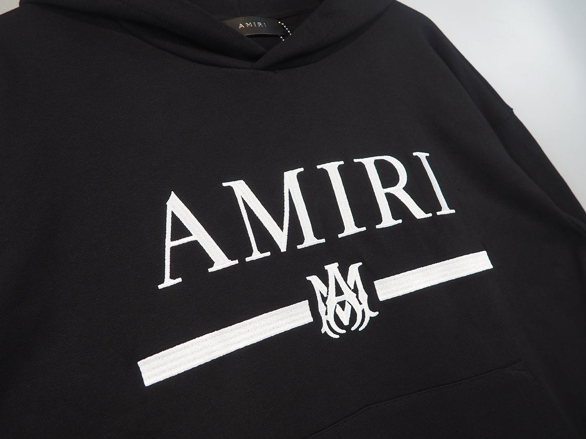 Amiri Fashion Hoodie Black