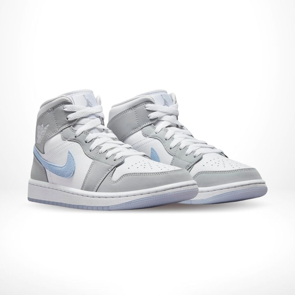 Air Jordan 1 Mid Wolf Grey Aluminum