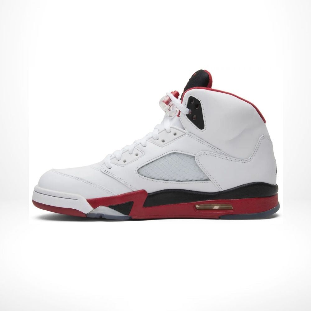 Air Jordan 5 Retro Fire Red Black Tongue