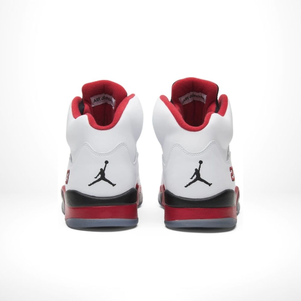 Air Jordan 5 Retro Fire Red Black Tongue