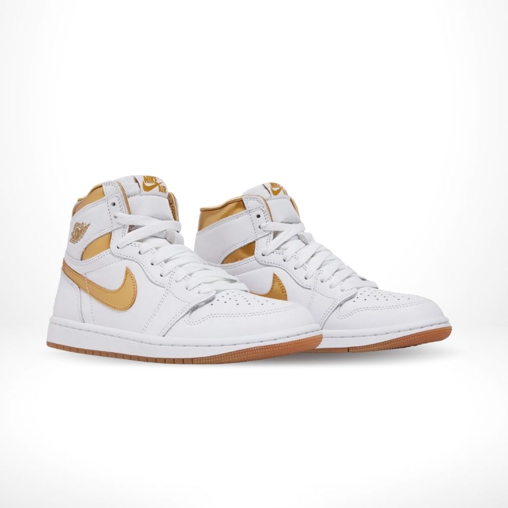 Air Jordan 1 Retro High OG White Gold