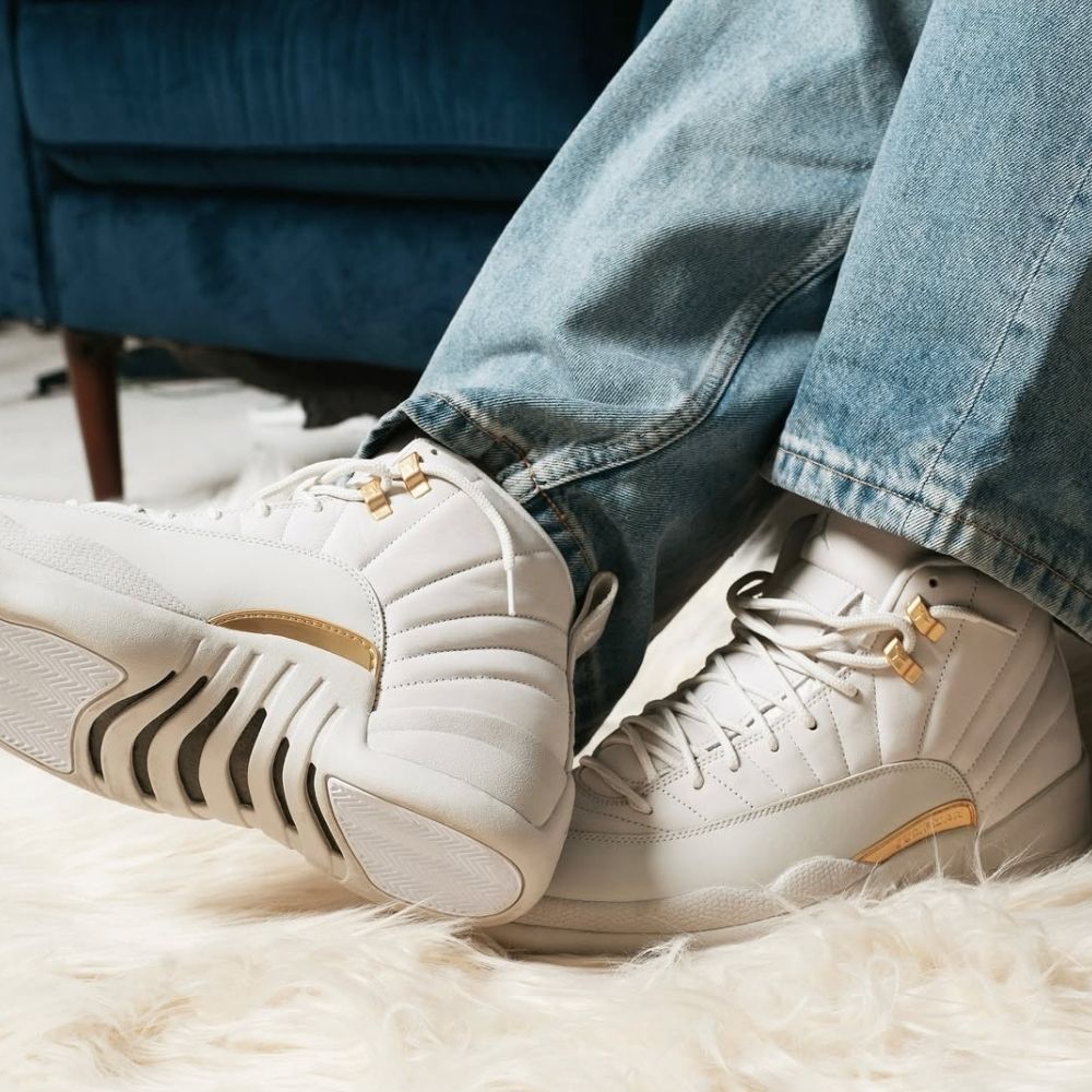 Air Jordan 12 Retro Phantom Metallic Gold White
