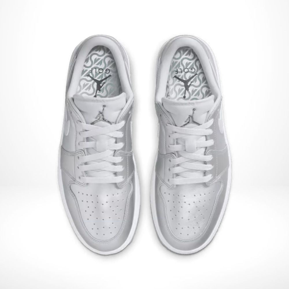 Air Jordan 1 Retro Low Golf Gift Giving Pack Metallic Silver