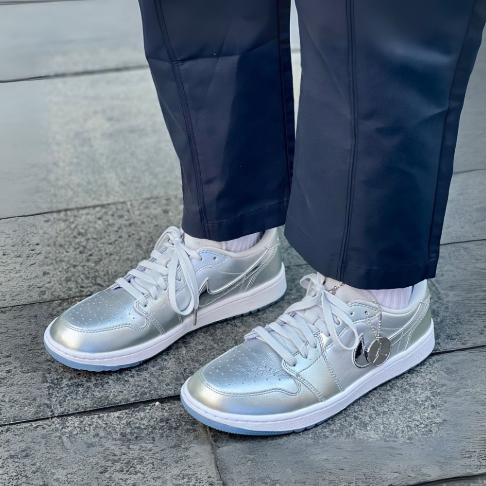 Air Jordan 1 Retro Low Golf Gift Giving Pack Metallic Silver
