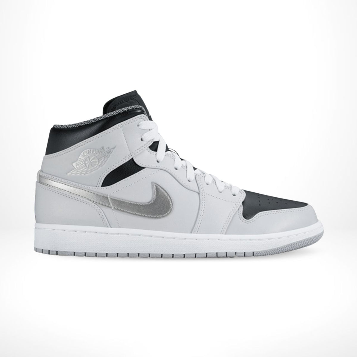 Air Jordan 1 Mid Pure Platinum Metallic Silver