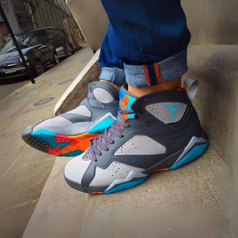 Air Jordan 7 Retro Barcelona Days Grey Black