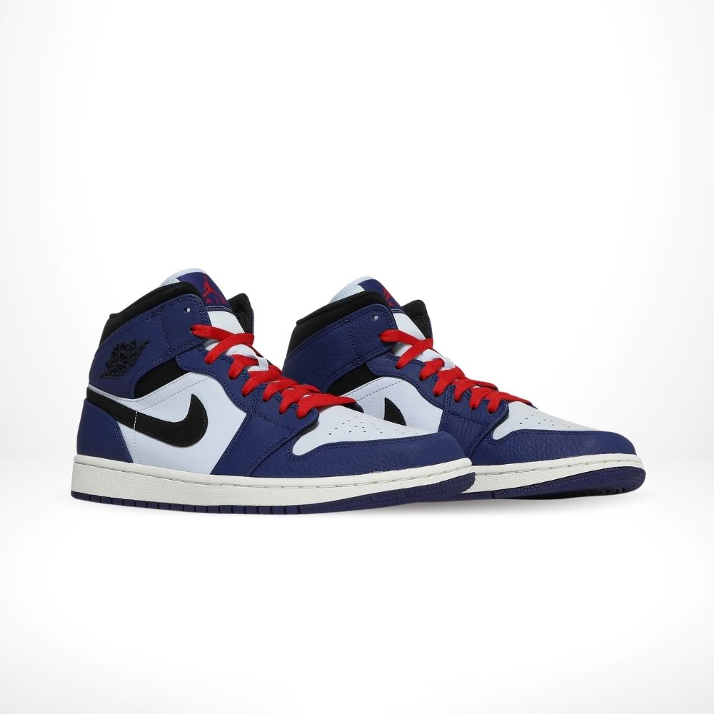 Air Jordan 1 Mid Deep Royal Blue Black