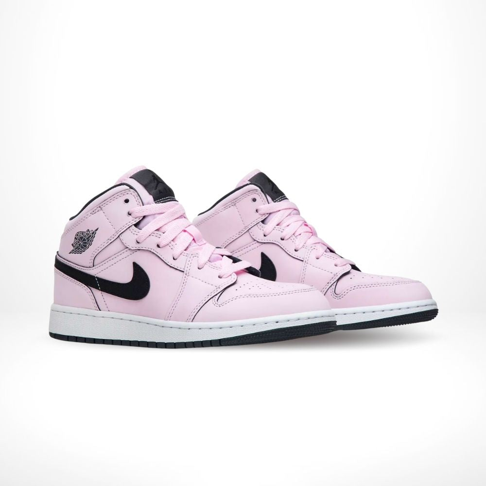 Air Jordan 1 Mid Pink Foam Black