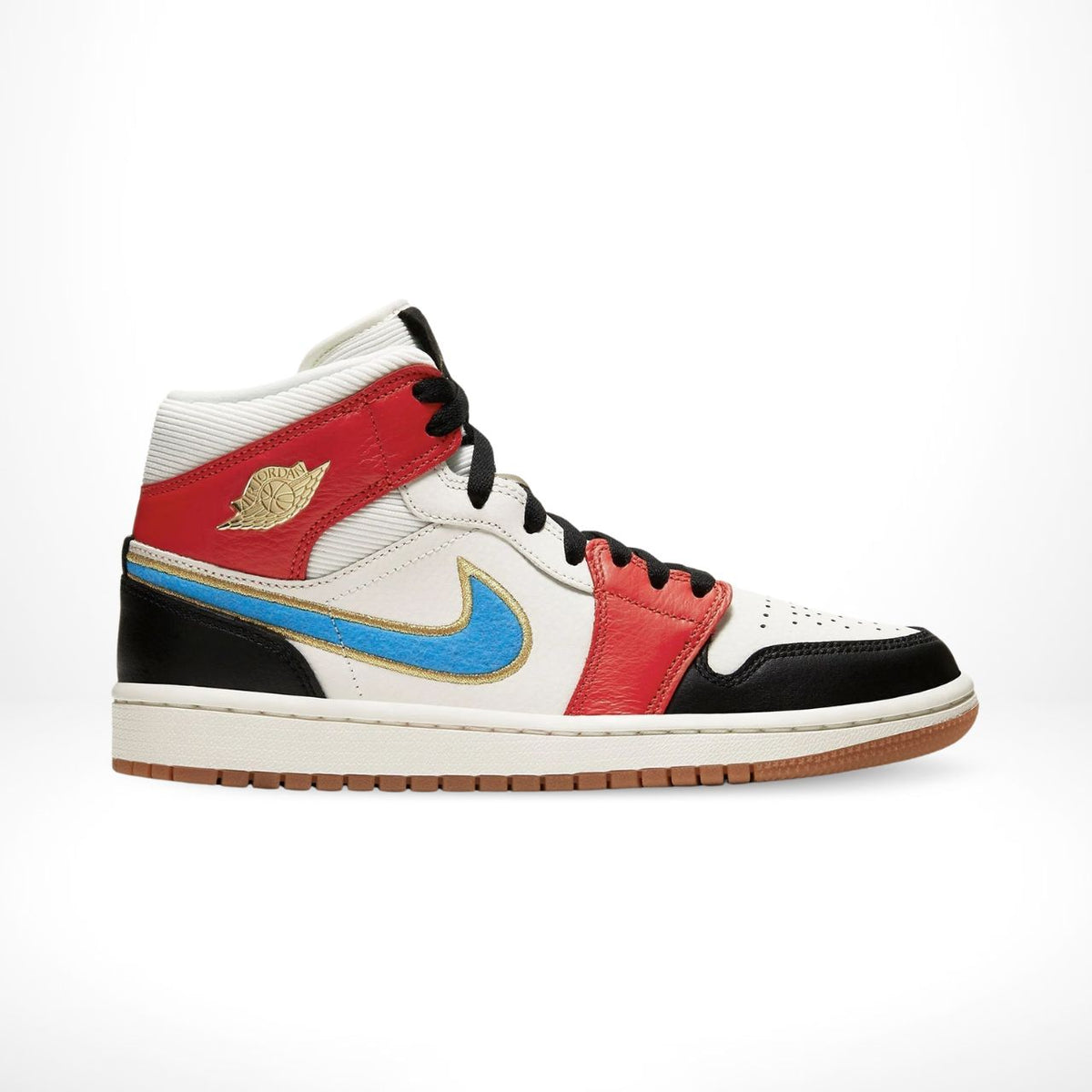 Air Jordan 1 Mid Let Man Sail Red