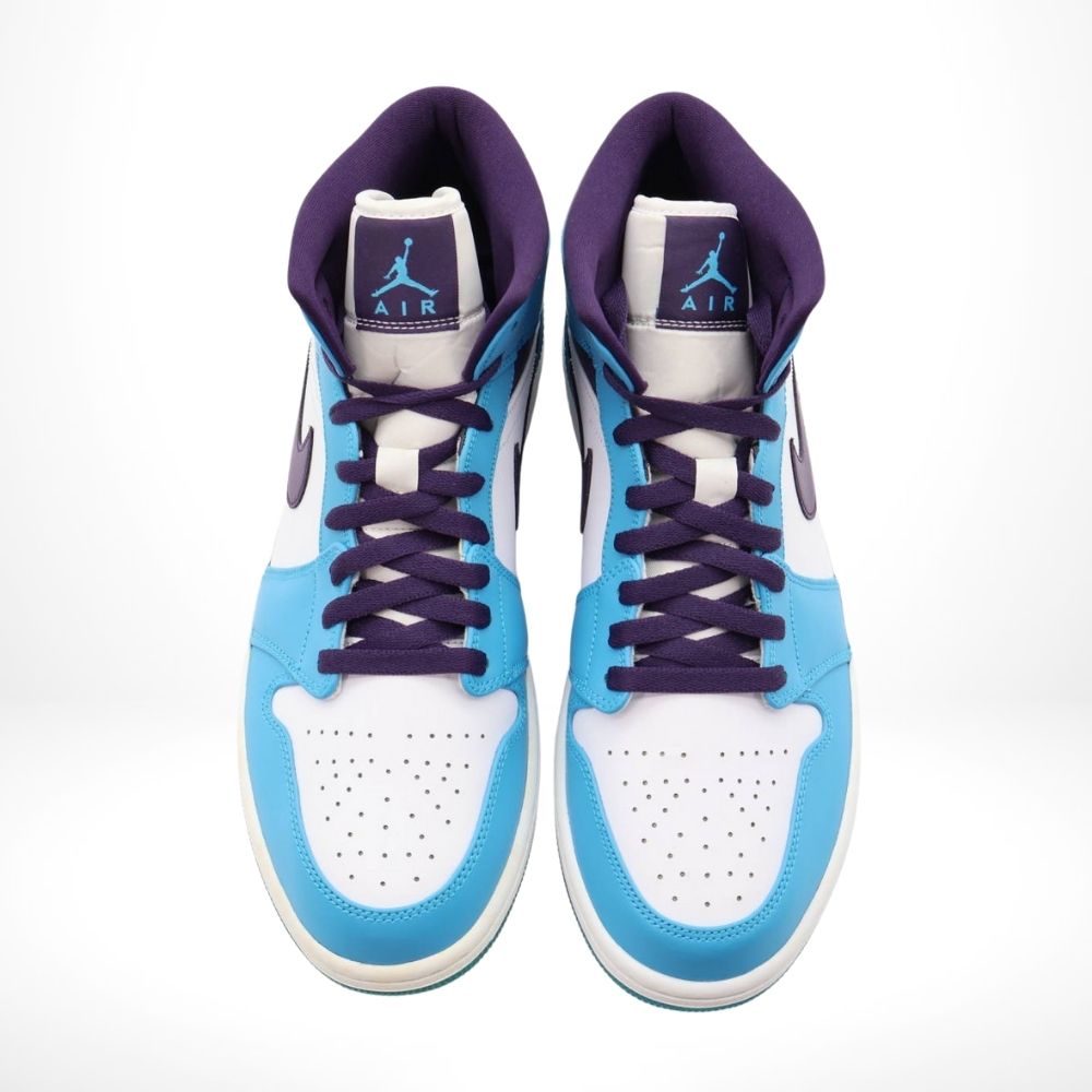 Air Jordan 1 Mid Hornets Blue White