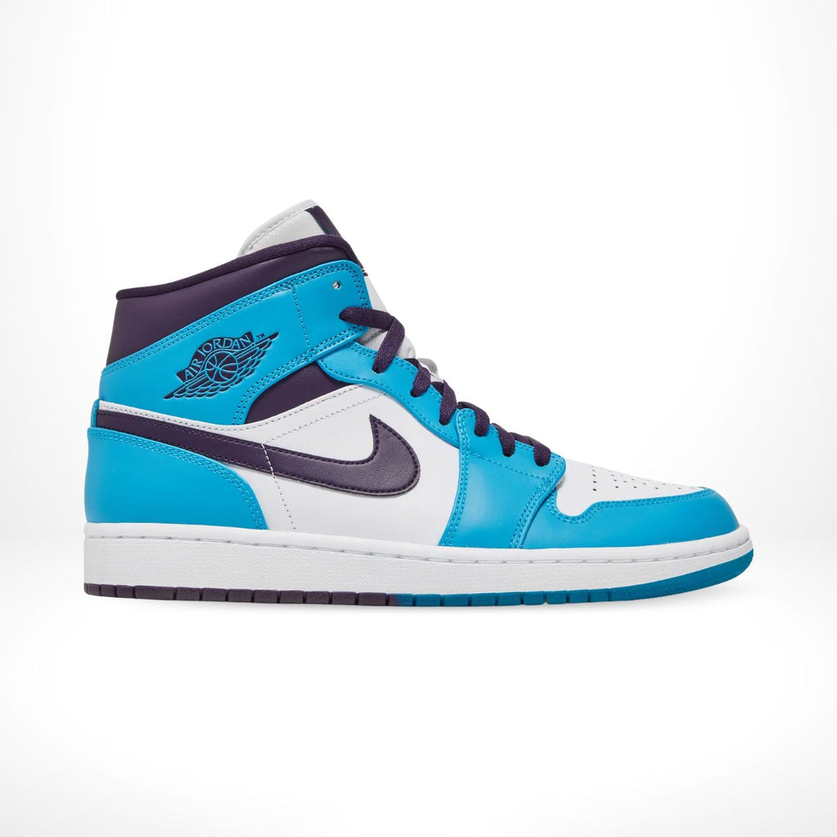 Air Jordan 1 Mid Hornets Blue White