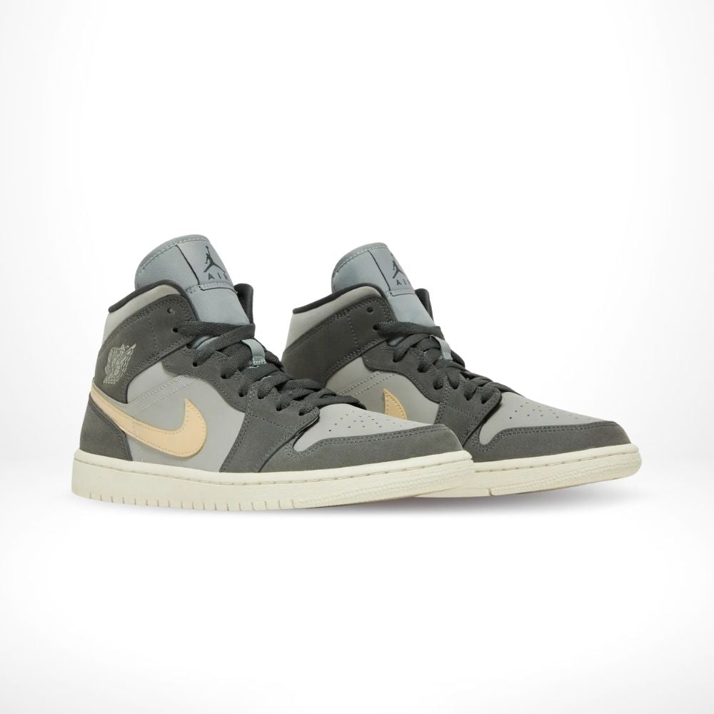 Air Jordan 1 Mid Iron Grey White Onyx Smoke Grey
