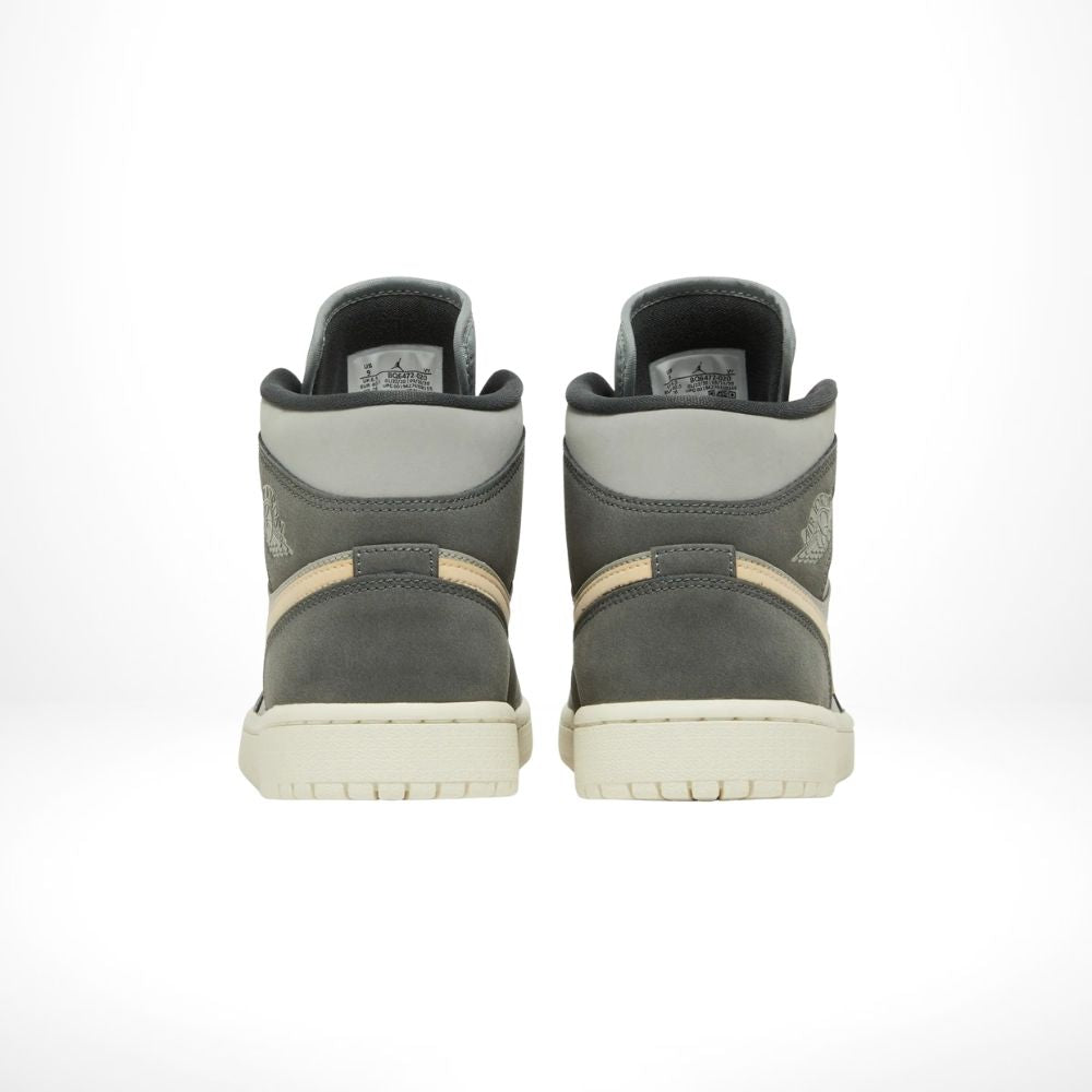 Air Jordan 1 Mid Iron Grey White Onyx Smoke Grey