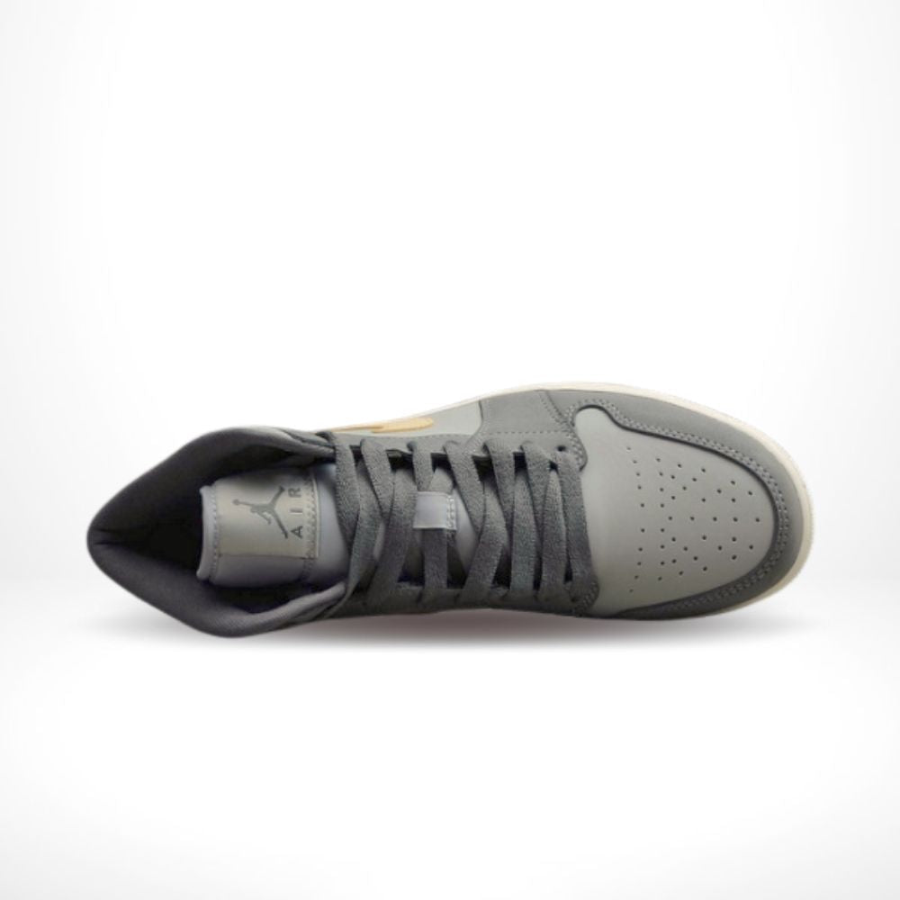 Air Jordan 1 Mid Iron Grey White Onyx Smoke Grey