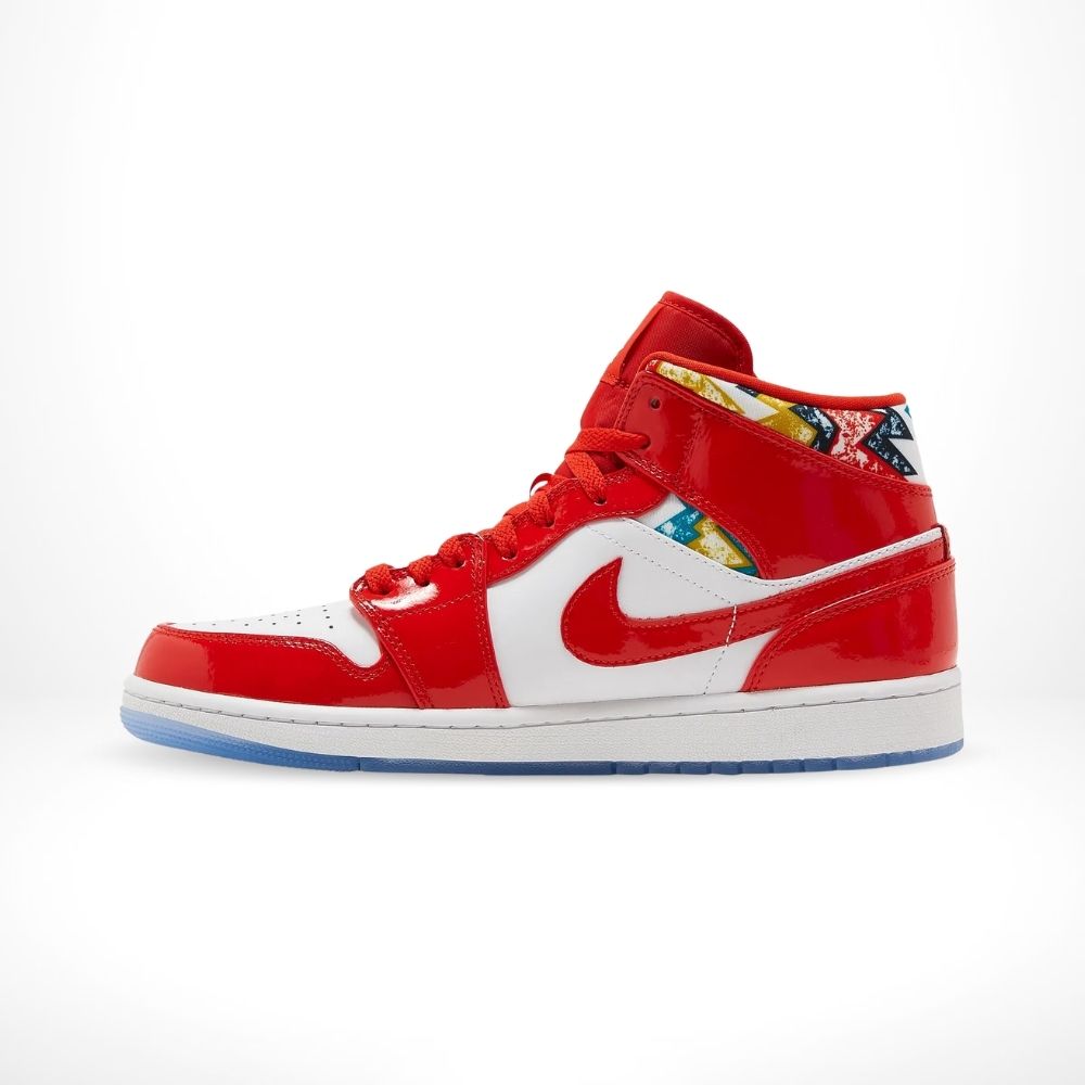 Air Jordan 1 Mid Barcelona Sweater Red White SE