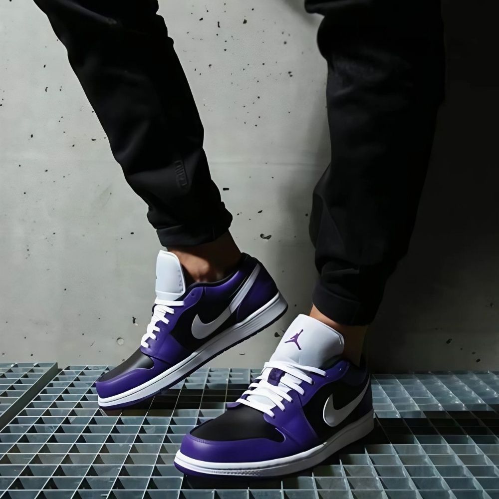 Air Jordan 1 Low Court Purple Black