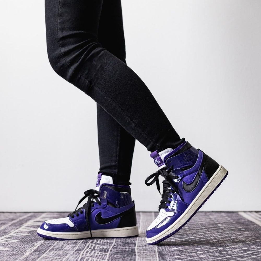Air Jordan 1 High Zoom Air CMFT Purple Patent White