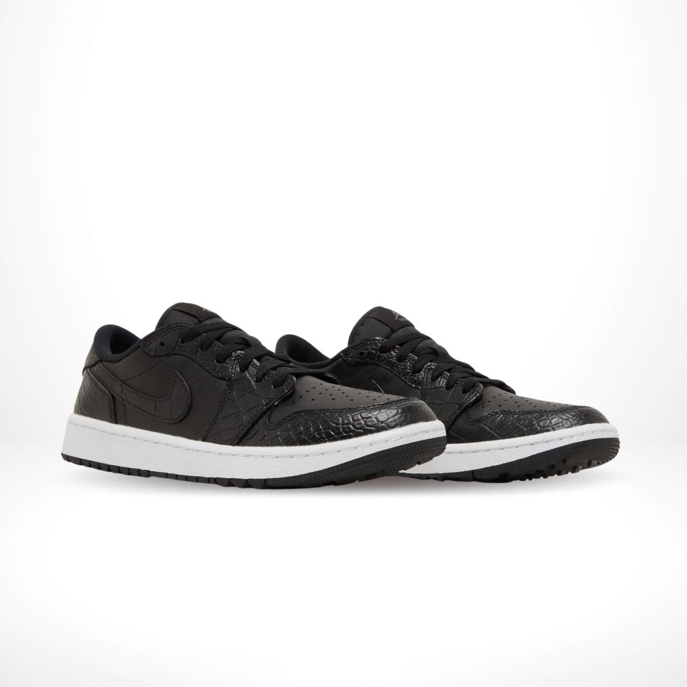 Air Jordan 1 Low Golf Black Crocodile White