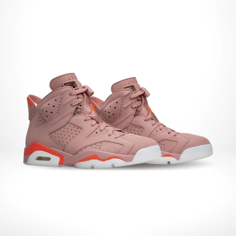 Air Jordan 6 Retro X Aleali May Rust Pink Bright Crimson