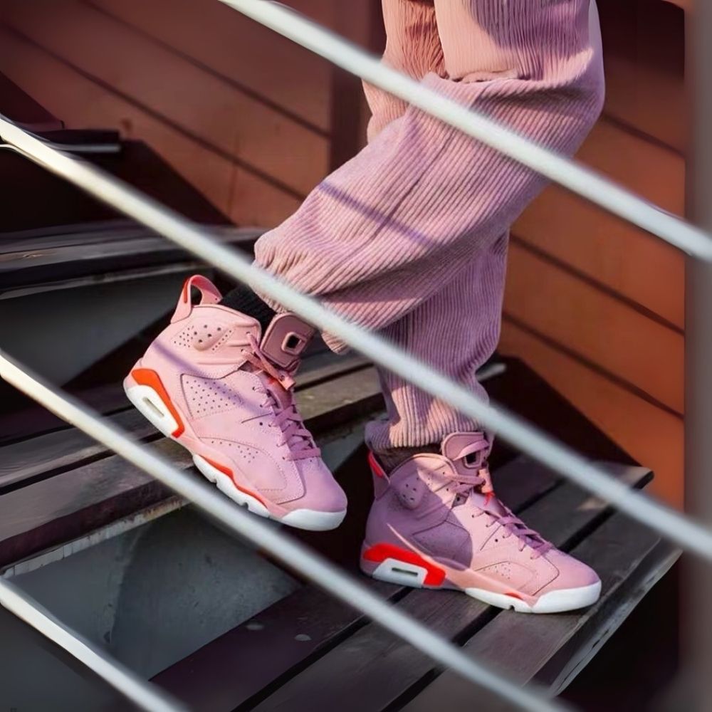 Air Jordan 6 Retro X Aleali May Rust Pink Bright Crimson
