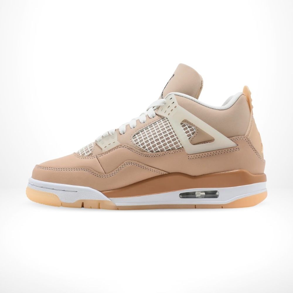 Air Jordan 4 Retro Shimmer Metallic Silver Orange