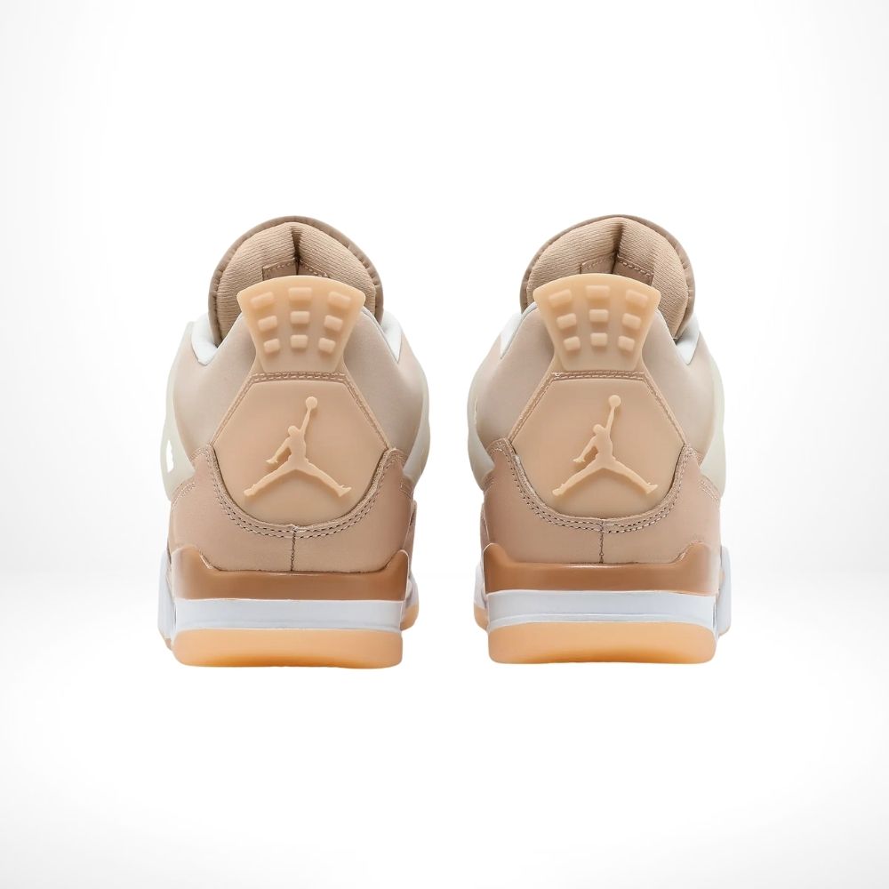Air Jordan 4 Retro Shimmer Metallic Silver Orange