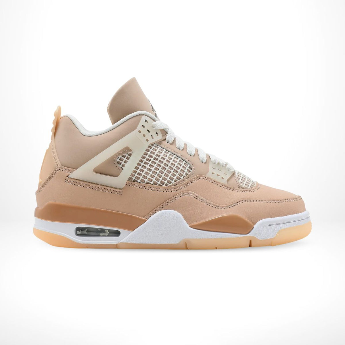 Air Jordan 4 Retro Shimmer Metallic Silver Orange