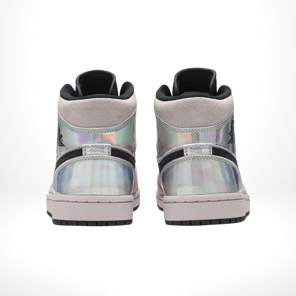 Air Jordan 1 Mid Dirty Powder Iridescent Rose Black
