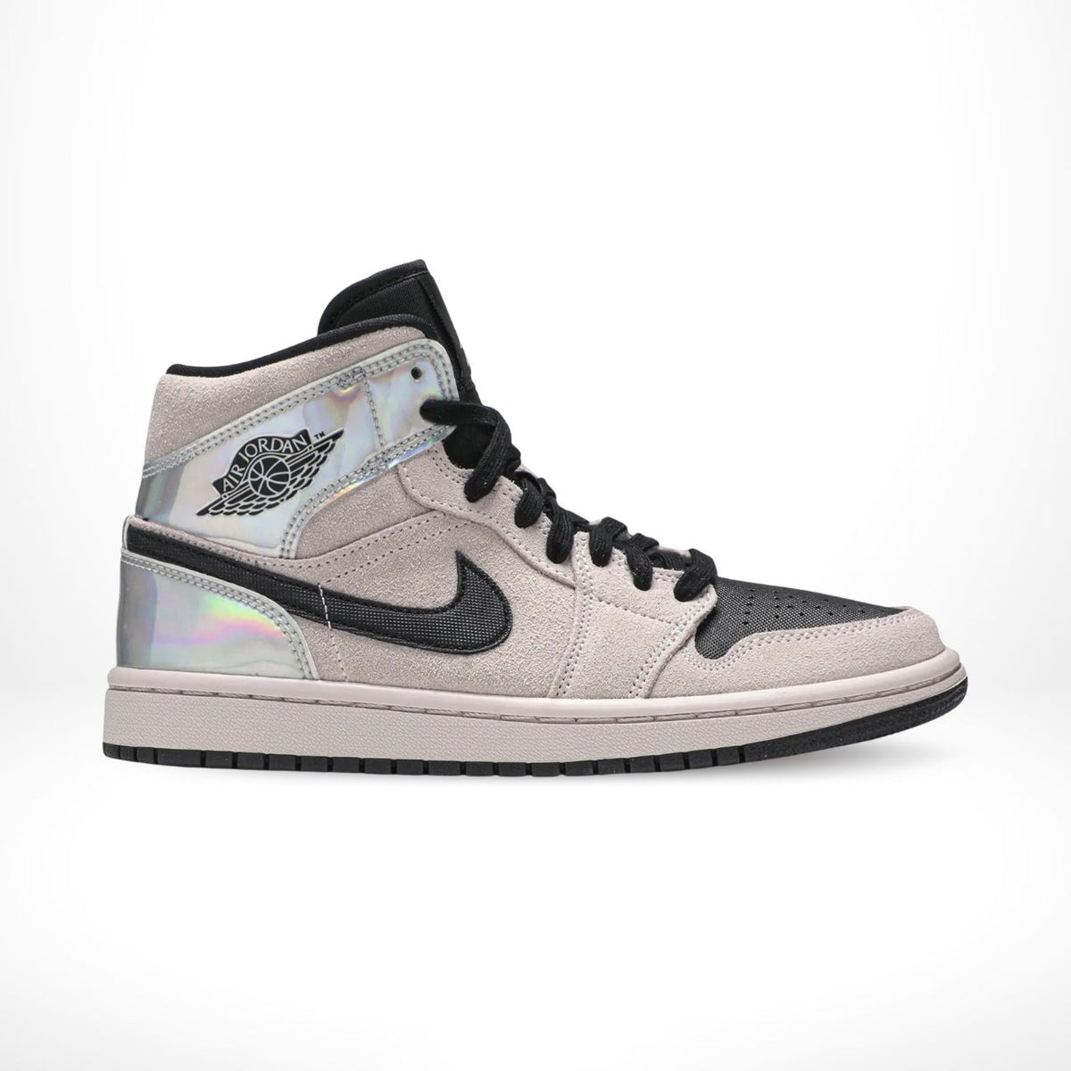 Air Jordan 1 Mid Dirty Powder Iridescent Rose Black