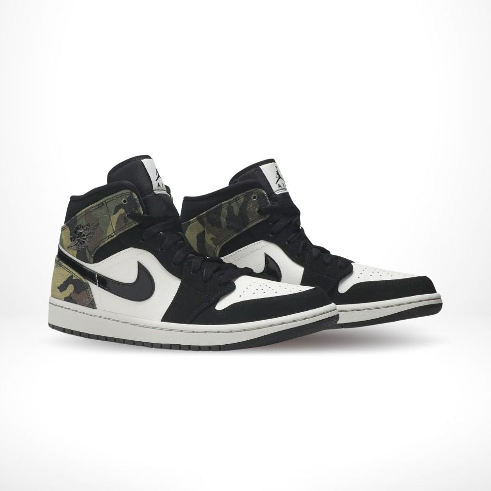 Air Jordan 1 Mid Camo Khaki Green Brown