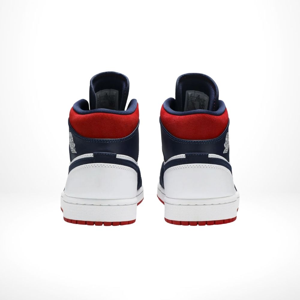 Air Jordan 1 Mid USA White Midnight Navy SE