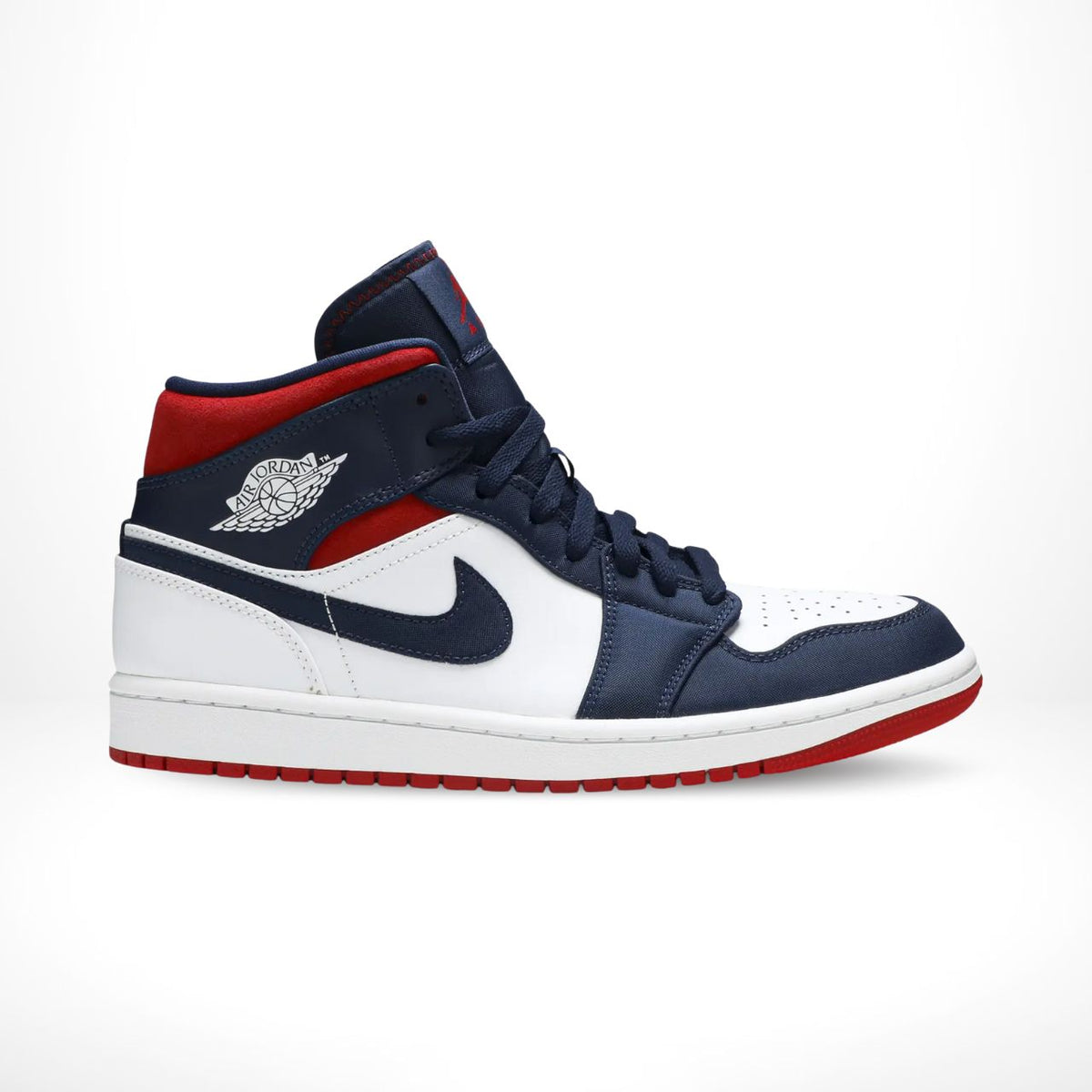 Air Jordan 1 Mid USA White Midnight Navy SE