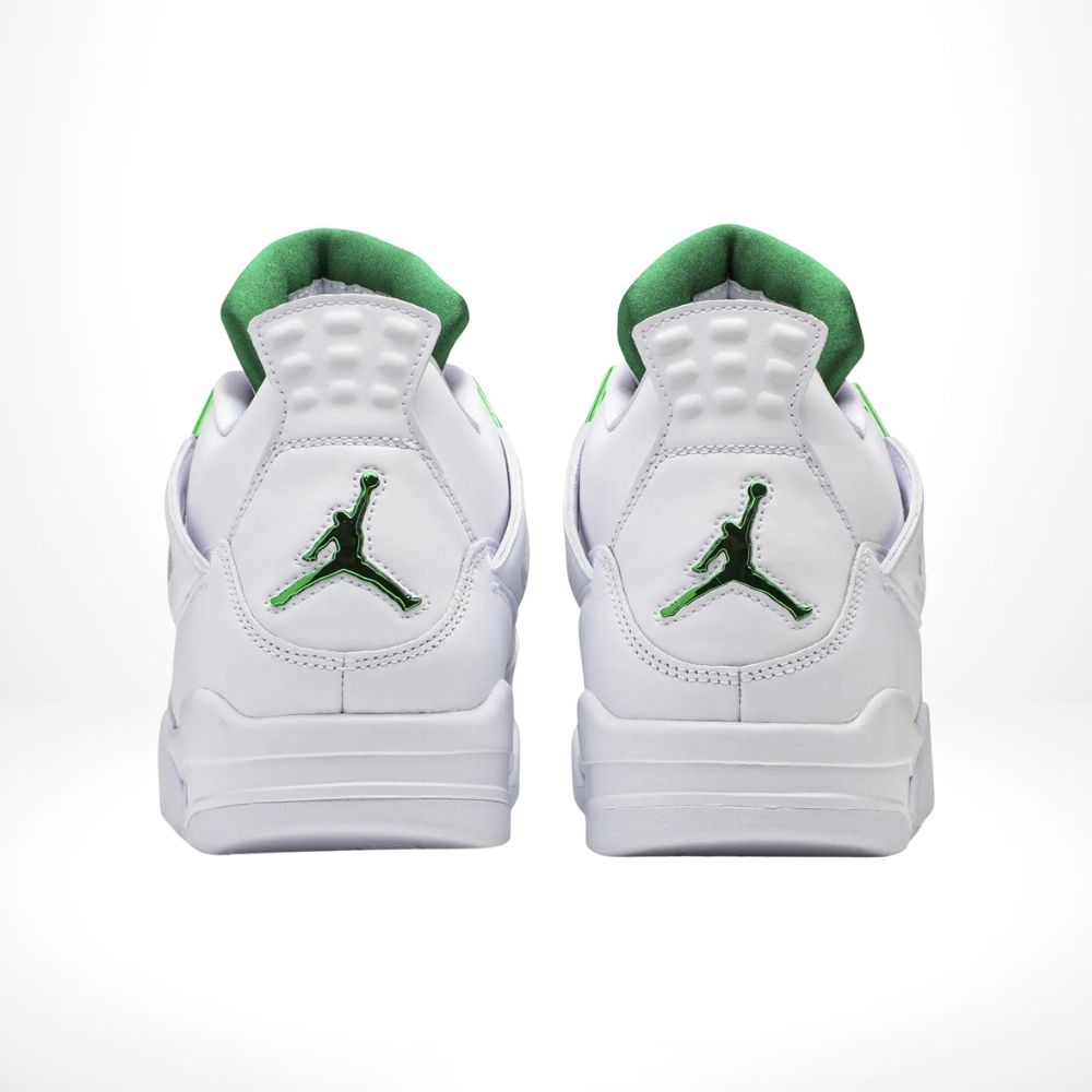 Air Jordan 4 Retro Metallic Green White